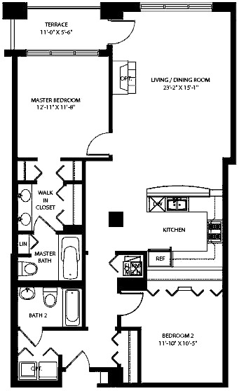 3140 N Sheffield Floorplan - 12 Tier*